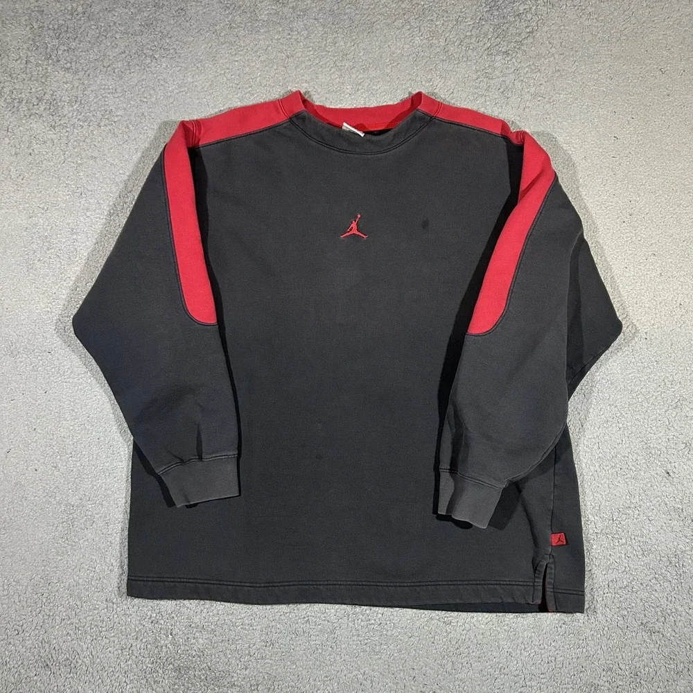 Vintage Air Jordan Sweatshirt Mens XL Black Basketball Performance Jumpman #3441